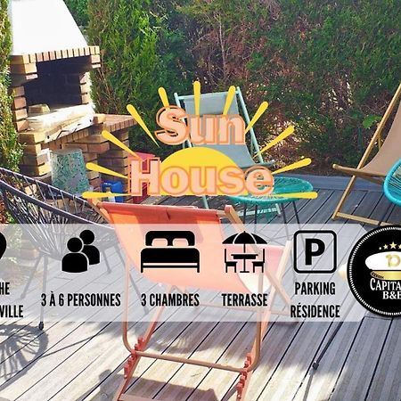 Sun House - Terrasse Parking Prive Gratuit Lejlighed Troyes Eksteriør billede